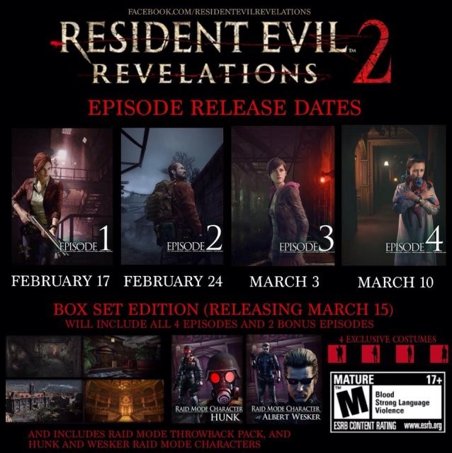 Klik pro zvětšení (Vydanie Resident Evil Revelation 2 sa blíži)