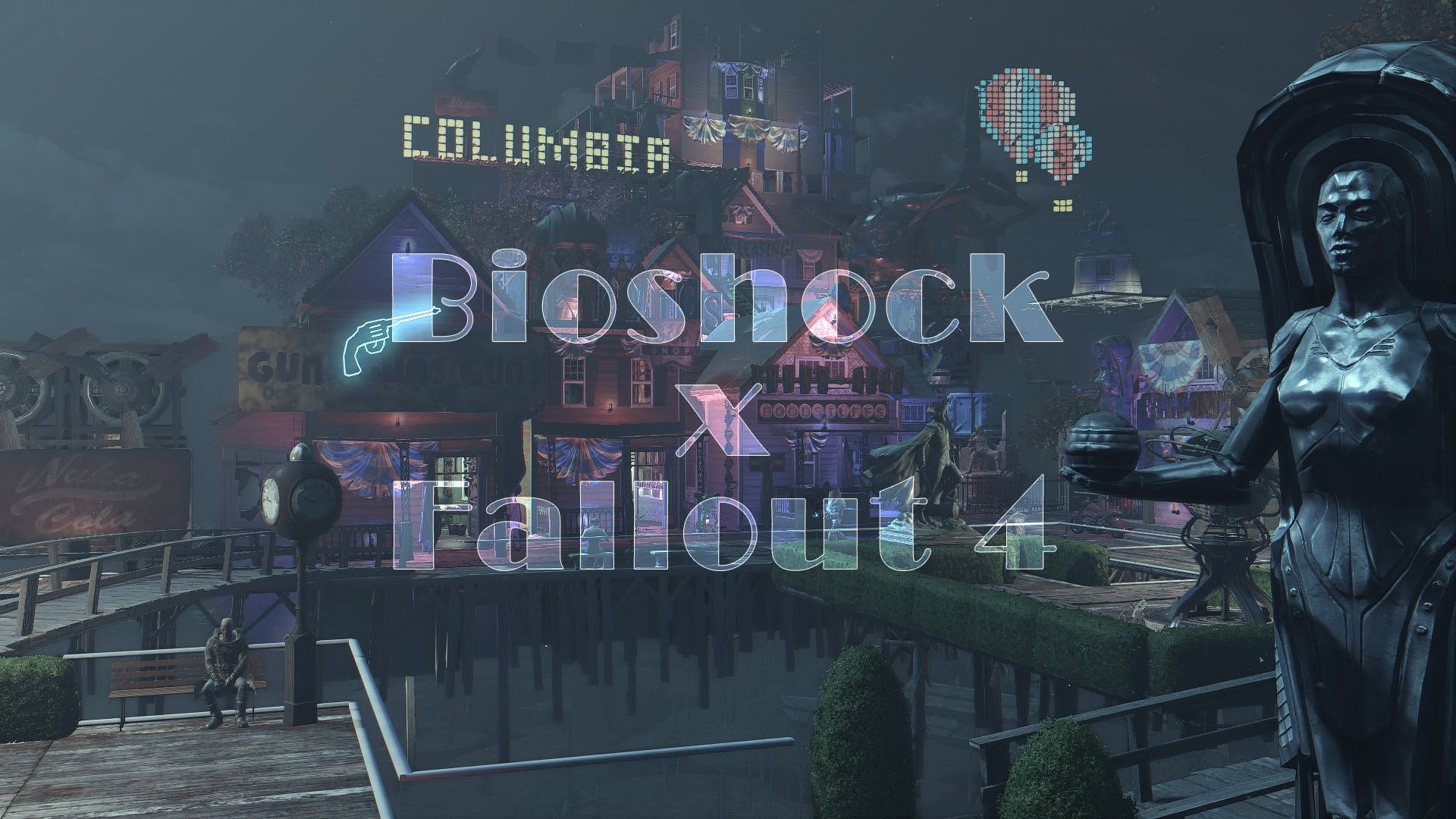 Klik pro zvětšení (Fallout 4 vs BioShock Infinite alebo proste ďalší podarený mód)