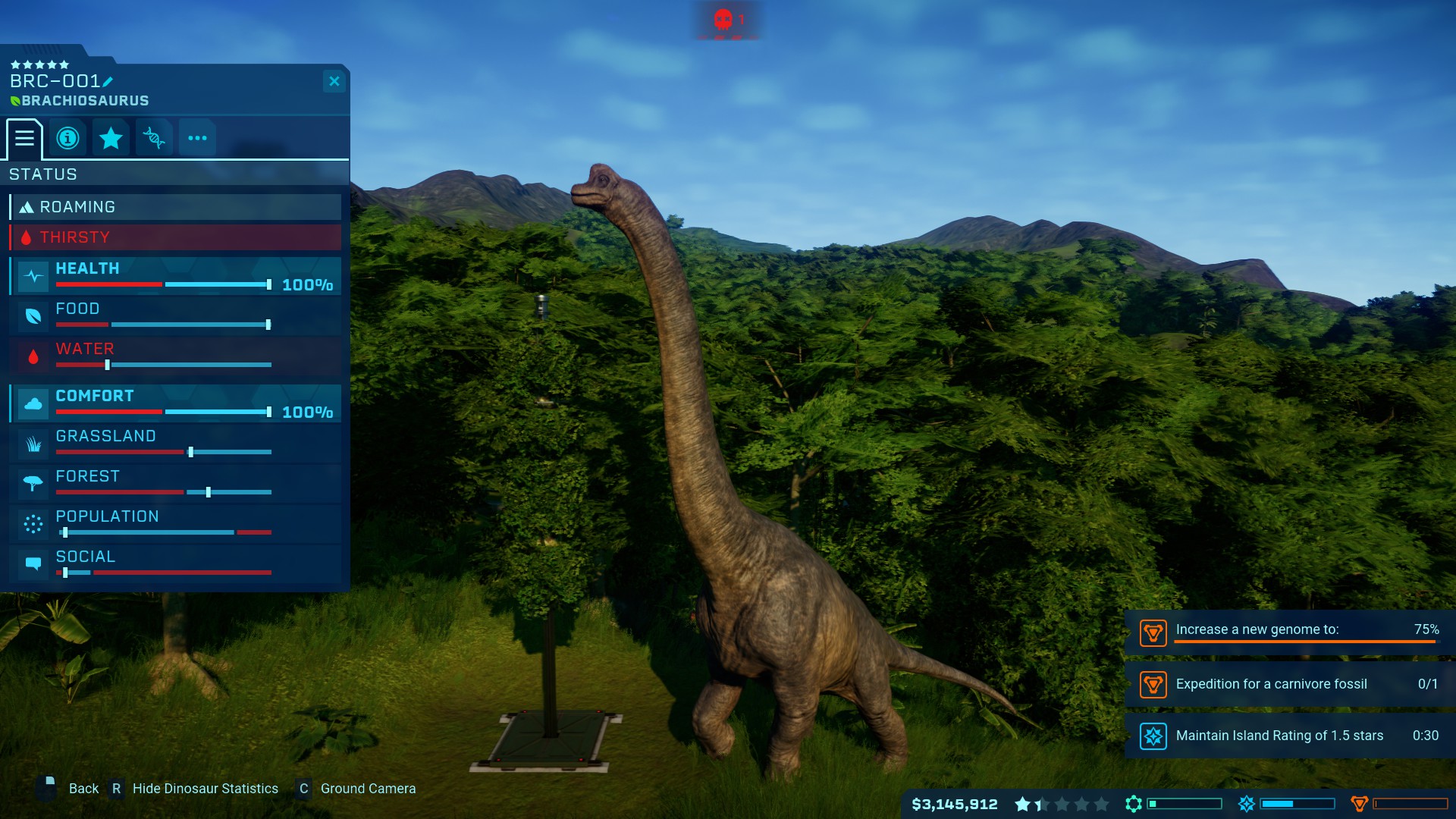 Klik pro zvětšení (Jurassic World Evolution: Complete Edition (Switch update) - recenze )