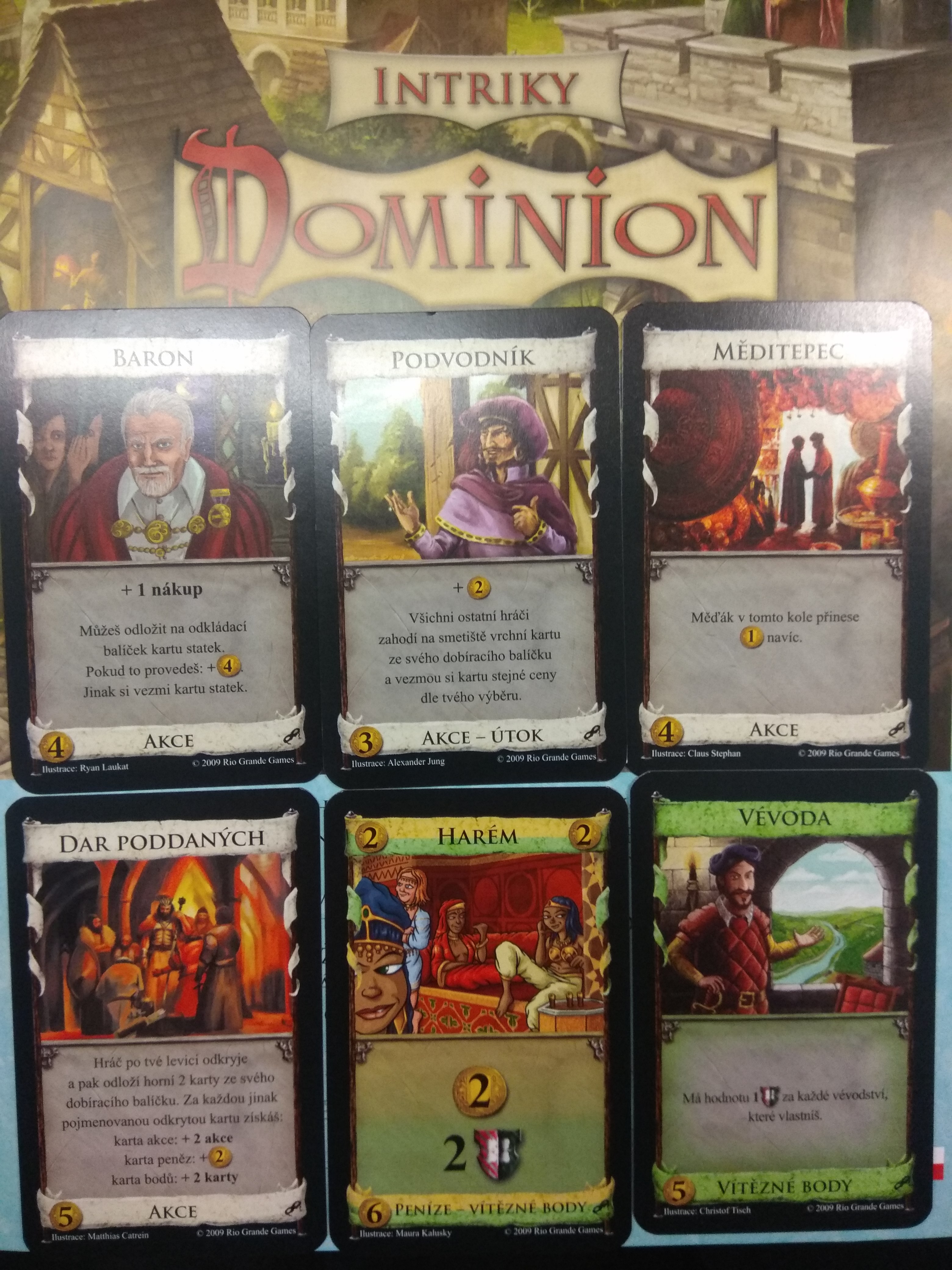 Klik pro zvětšení (Dominion - zvládnete v Temných časech Intrikovat, abyste získali Roh hojnosti?)