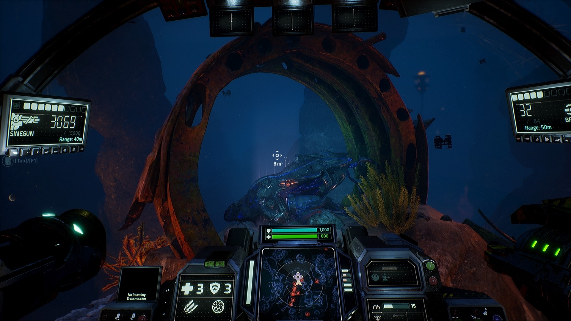 Klik pro zvětšení (Aquanox Deep Descent - recenze)