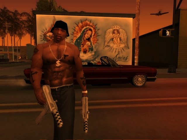 Klik pro zvětšení (Grand Theft Auto: San Andreas a soulož patch...)