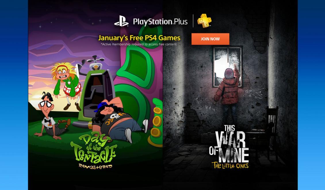 Lednové hry pro členy PlayStation Plus