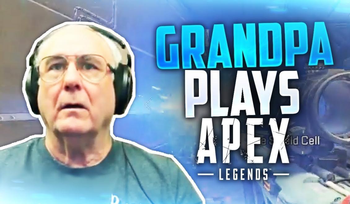 Sledujte ako to 66 ročný dedko roluje v Apex Legends