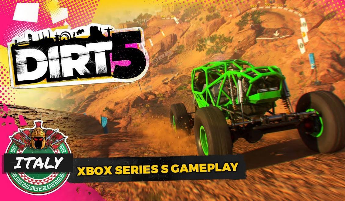 Sledujte ako beží DIRT 5 na Xbox Series S