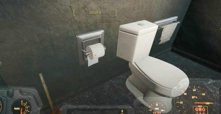 Klik pro zvětšení (Záchody ve Fallout 4 se dočkaly konečně pořádné modifikace)