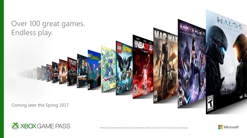 Klik pro zvětšení (Microsoft ohlasuje službu Xbox Game Pass)