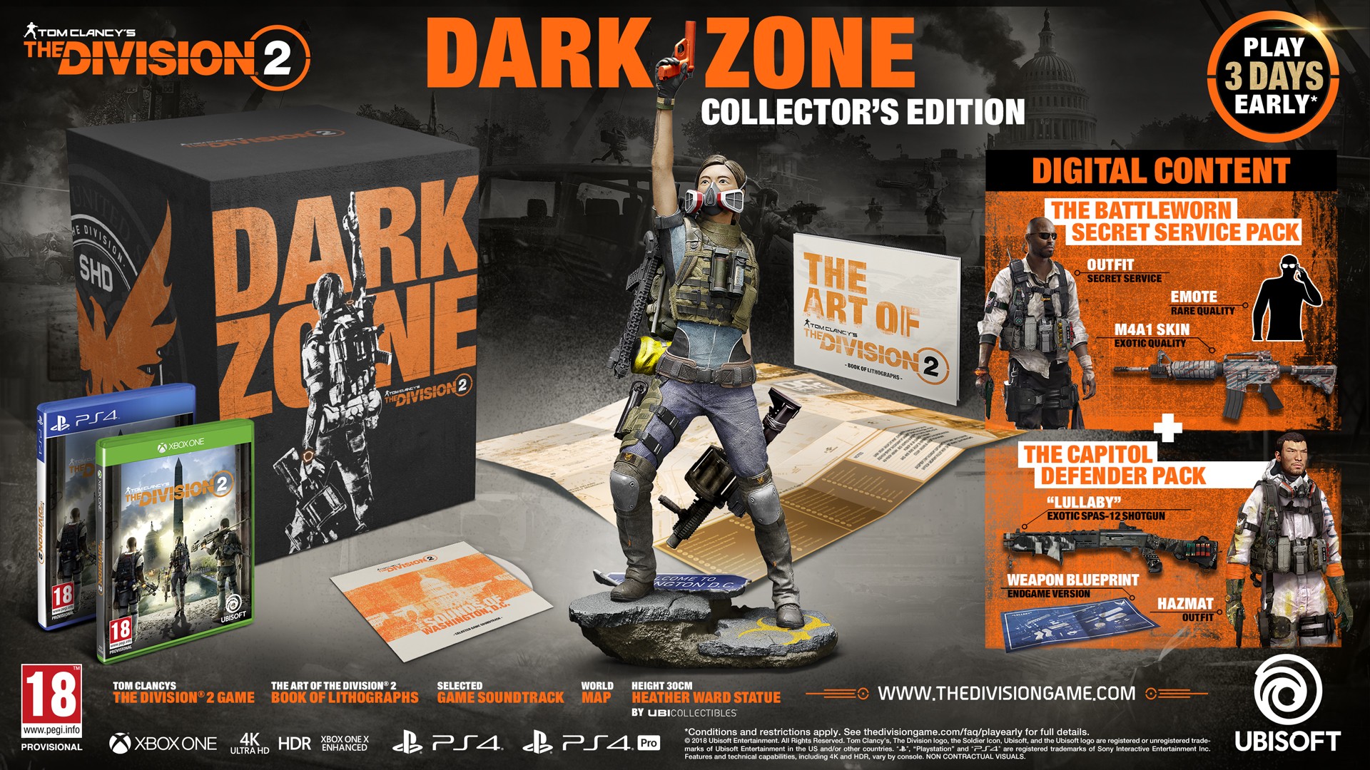 Klik pro zvětšení (The Division 2: Dark Zone Edition (PS4) Sběratelská edice)