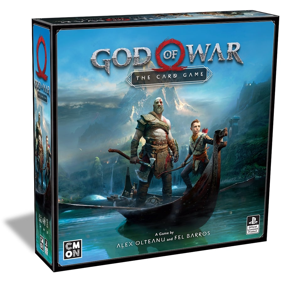 Klik pro zvětšení (Cool Mini or Not oznamuje karetní hru God of War)