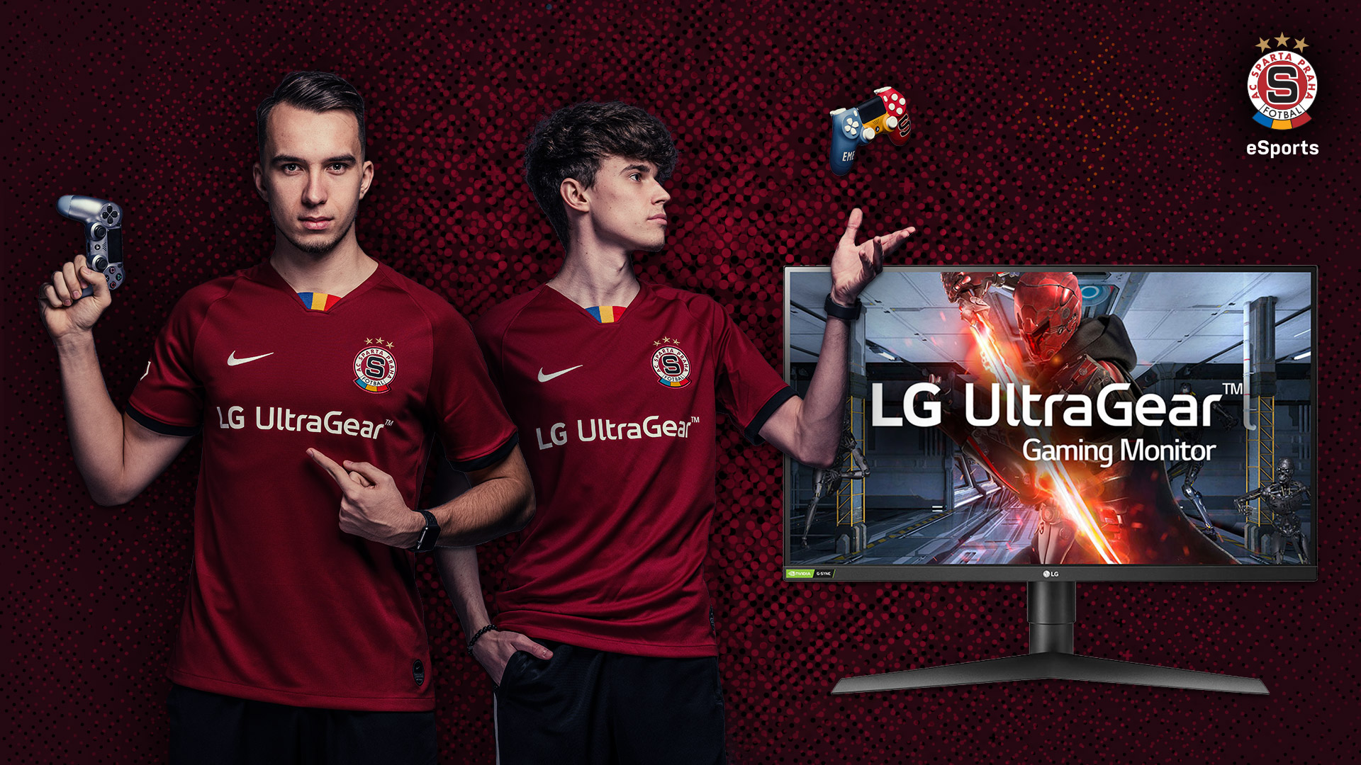 Klik pro zvětšení (Herní monitory LG UltraGear generálním partnerem AC Sparta esports)