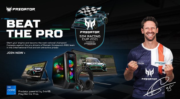 Klik pro zvětšení (Acer zahajuje Predator Sim Racing Cup 2021 s šancí vyhrát výjimečný zážitek k nezaplacení)