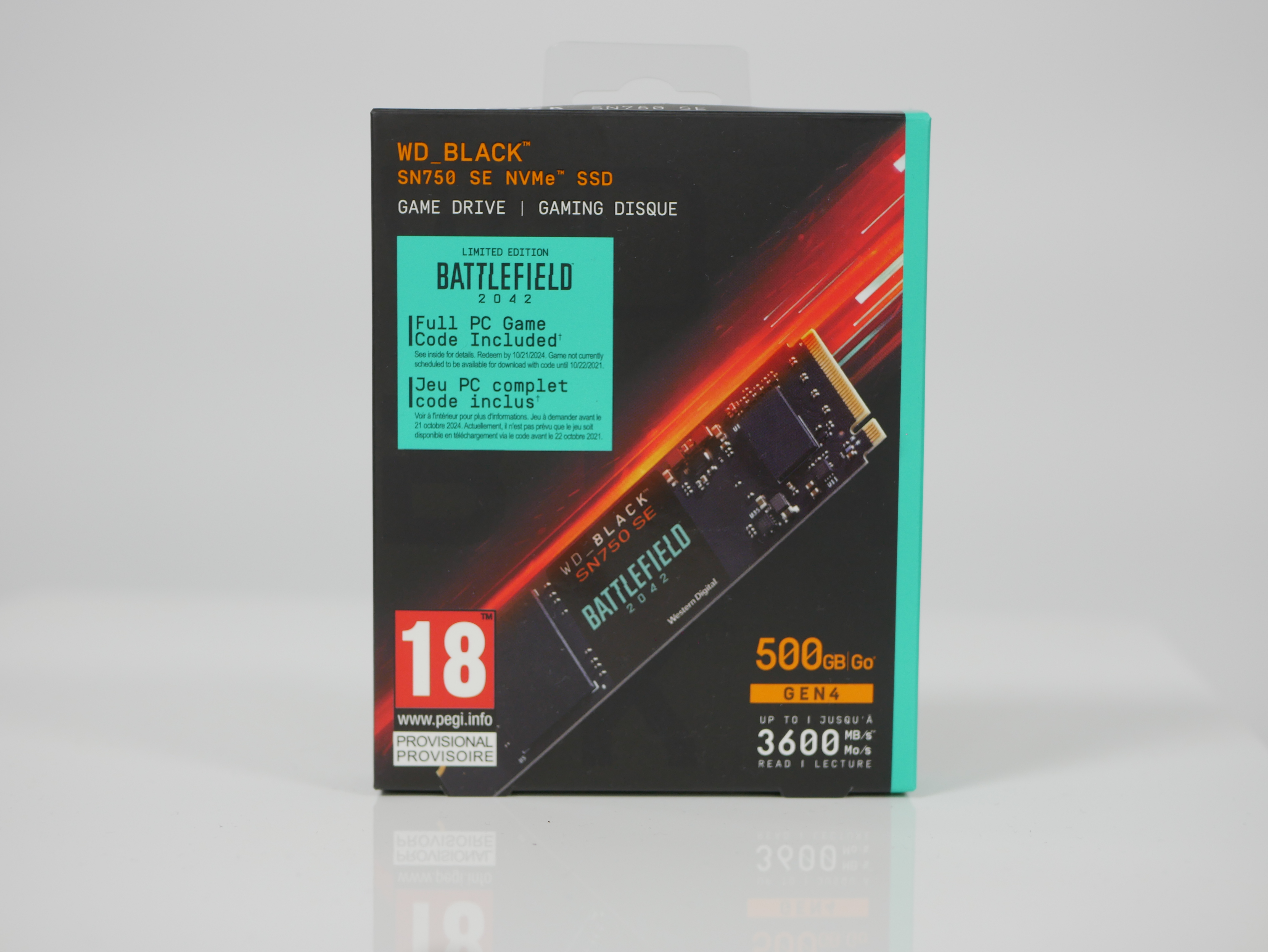 WD_BLACK SN750 SE NVMe SSD Battlefield 2042 - recenze