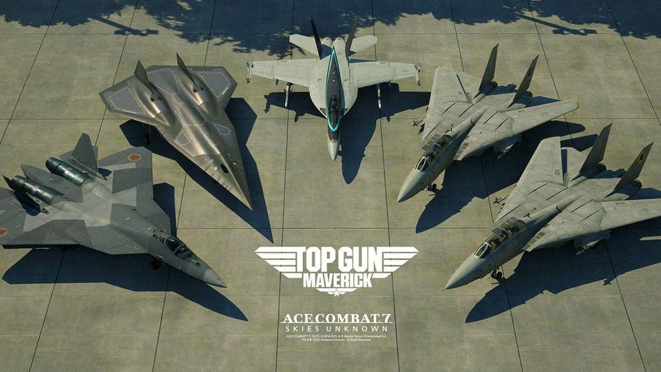 Klik pro zvětšení (Ace Combat 7: Skies Unknown - Top Gun Maverick Aircraft Set - recenze)