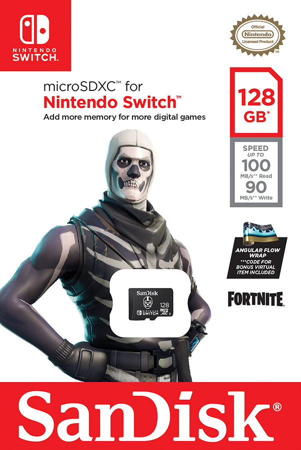 Klik pro zvětšení (Western Digital a Epic Games uvádí paměťovou kartu Fortnite pro Nintendo Switch)