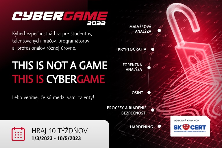 Klik pro zvětšení (Národná kyberbezpečnostná hra CyberGame otvára druhý ročník)