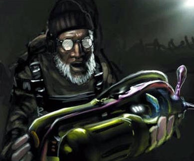Klik pro zvětšení (Half-Life 2 a tajemný G-Man)