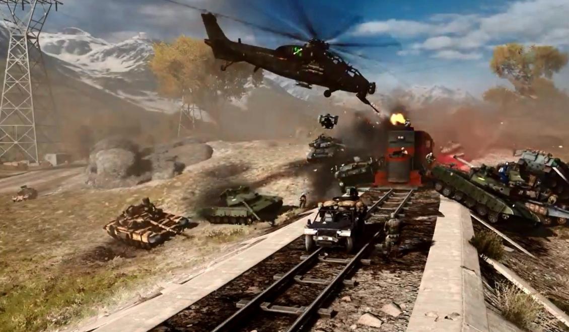 Vlaky z Battlefield 4 a GTA 5 nezastaví žádná armáda