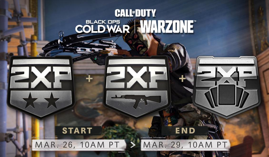 Warzone aj Cold War dostanú Double XP víkend