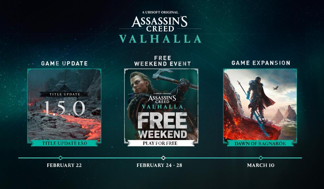 Assassin’s Creed Valhalla bude na 4 dni free