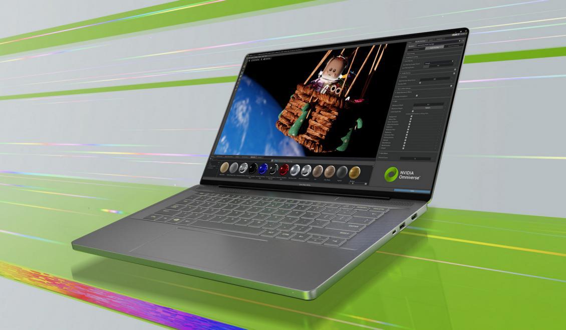 První notebooky NVIDIA Studio s GeForce RTX řady 40 míří na trh