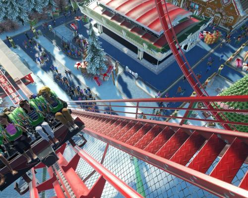 Planet Coaster dostal vánoční update
