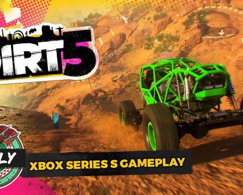 Sledujte ako beží DIRT 5 na Xbox Series S