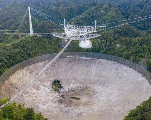 V ktorých hrách sa objavil zničený rádioteleskop z Arecibo?