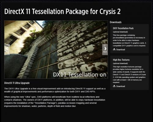 DX11 patch pro Crysis 2 se blíží, už je hotov