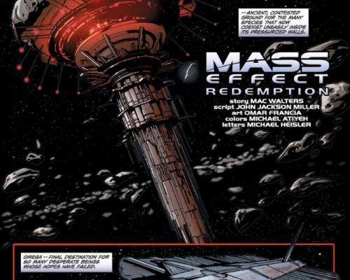 Ukázka z komixu Mass Effect: Redemption